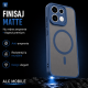 Husa pentru OPPO Reno 16 F, Matte, compatibila cu MagSafe, Protectie 360, Anti-Soc, Albastru