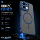 Husa pentru OPPO Reno 16 F, Matte, compatibila cu MagSafe, Protectie 360, Anti-Soc, Albastru