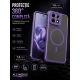 Husa pentru OPPO Reno 16 F, Matte, compatibila cu MagSafe, Protectie 360, Anti-Soc, Mov