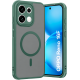 Husa pentru OPPO Reno 16 F, Matte, compatibila cu MagSafe, Protectie 360, Anti-Soc, Verde