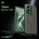 Husa pentru OPPO Reno 16 F, Matte, compatibila cu MagSafe, Protectie 360, Anti-Soc, Verde