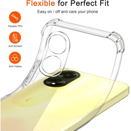 Husa Anti soc, transparenta compatibila cu OPPO A18 / A38 Husa Anti soc, transparenta compatibila cu OPPO A18 / A38