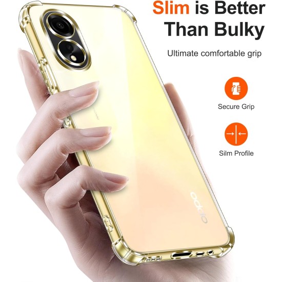 Husa Anti soc, transparenta compatibila cu OPPO A18 / A38 Husa Anti soc, transparenta compatibila cu OPPO A18 / A38