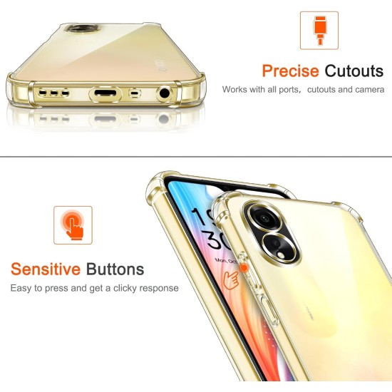 Husa Anti soc, transparenta compatibila cu OPPO A18 / A38 Husa Anti soc, transparenta compatibila cu OPPO A18 / A38