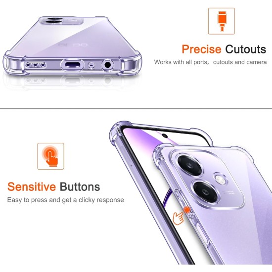 Husa Anti soc, transparenta compatibila cu Oppo A40 4G Husa Anti soc, transparenta compatibila cu Oppo A40 4G