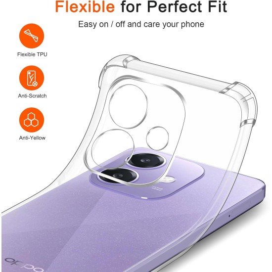 Husa Anti soc, transparenta compatibila cu Oppo A40 4G Husa Anti soc, transparenta compatibila cu Oppo A40 4G