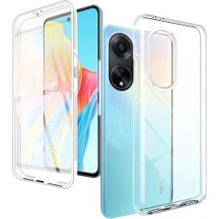 Husa 360 compatibila cu Oppo A98 - V2 Transparent fata si spate Husa 360 compatibila cu Oppo A98 - V2 Transparent fata si spate