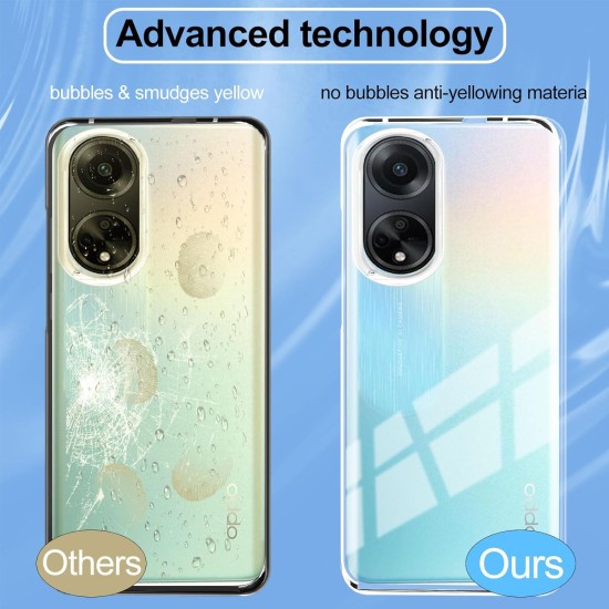 Husa 360 compatibila cu Oppo A98 - V2 Transparent fata si spate