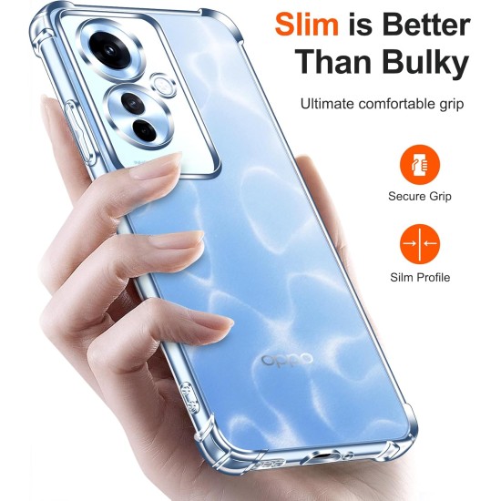 Husa Anti soc, transparenta compatibila cu OPPO Reno11 F 5G