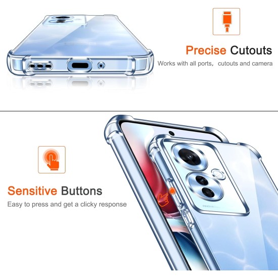 Husa Anti soc, transparenta compatibila cu OPPO Reno11 F 5G