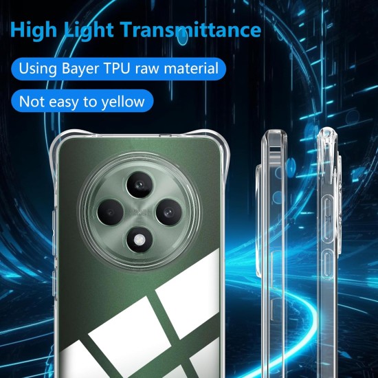 Husa Anti soc, transparenta compatibila cu Oppo Reno 12F 5G Husa Anti soc, transparenta compatibila cu Oppo Reno 12F 5G