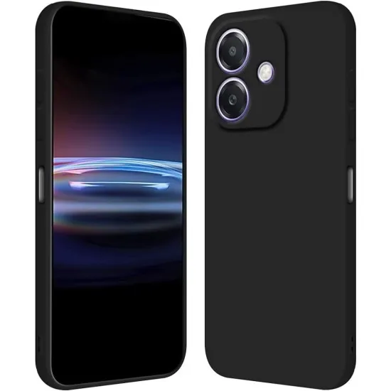 Husa Soft Touch, slim, ALC Mobile, anti soc, compatibila cu Oppo A60 5G, Negru Tpu