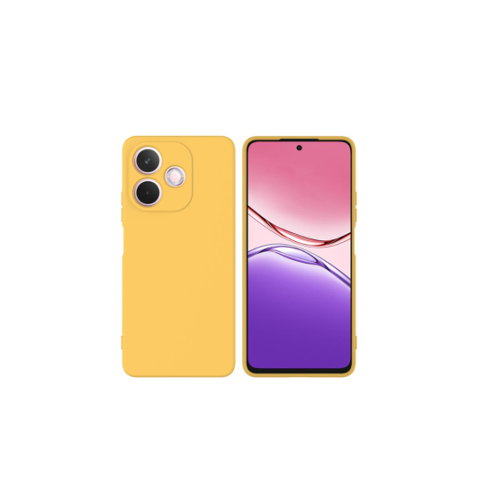 Husa Soft Touch, slim, ALC Mobile, anti soc, compatibila cu OPPO A5 Pro, Galben Tpu