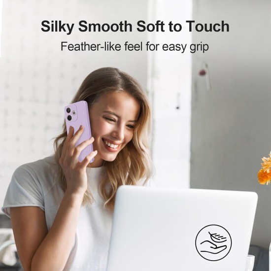 Husa Soft Touch, slim, ALC Mobile, anti soc, compatibila cu OPPO A5 Pro, Lila Tpu