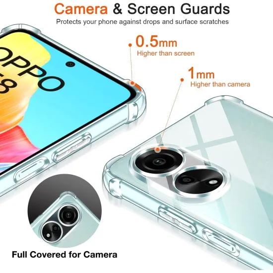 Husa Anti soc, transparenta OPPO A98 5G Husa Anti soc, transparenta OPPO A98 5G