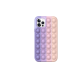 Husa de protectie POP IT compatibila cu IPhone 11 pro max , Mov/Roz/Bej