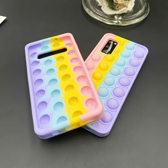 Husa de protectie POP IT compatibila cu Samsung Galaxy S10 Plus, Multicolor