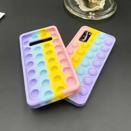 Husa de protectie POP IT compatibila cu Samsung Galaxy S10 Plus, Multicolor