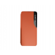 Husa Flip din Piele compatibila cu Samsung Galaxy A03s S-View, Smart Stand, Orange