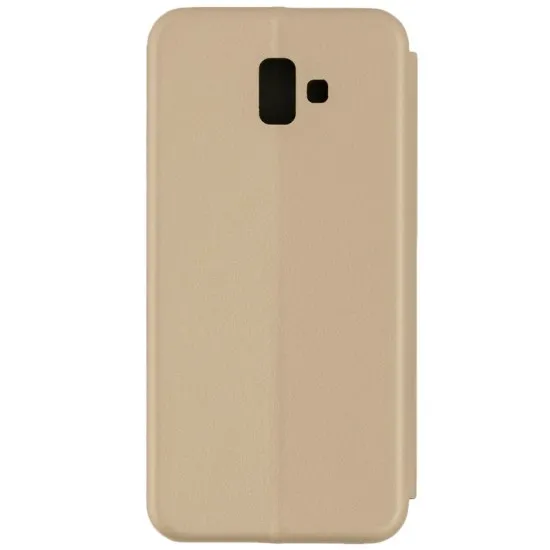 Husa Flip Cover Magnetic Pentru Samsung Galaxy J6 Plus, J610F, Auriu