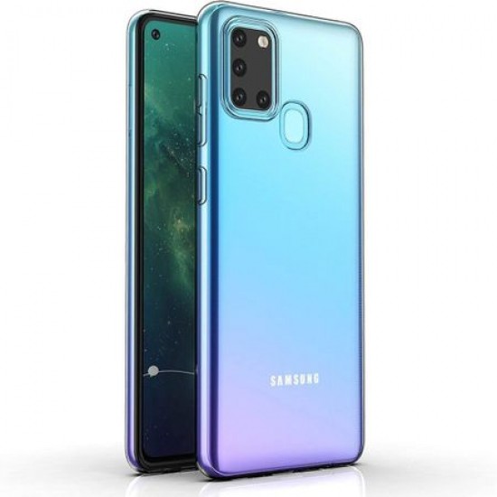 Husa silicon compatibila cu Samsung Galaxy A21S - Transparent