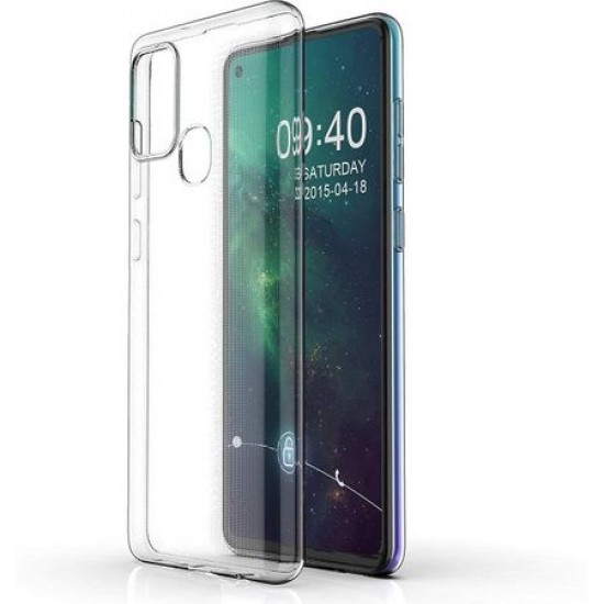 Husa silicon compatibila cu Samsung Galaxy A21S - Transparent