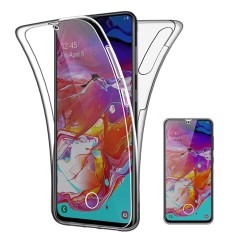 Husa 360° Samsung Galaxy A70, A705 TPU Transparent fata+spate Husa 360° Samsung Galaxy A70, A705 TPU Transparent fata+spate