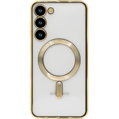 Husa pentru Samsung Galaxy S24 Plus, Model MagSafe, contur Gold Husa pentru Samsung Galaxy S24 Plus, Model MagSafe, contur Gold