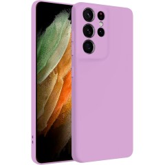 Husa Soft Touch, compatibila cu Samsung Galaxy S21 Ultra, Lila Tpu Husa Soft Touch, compatibila cu Samsung Galaxy S21 Ultra, Lila Tpu