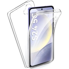 Husa 360 ALC Mobile, compatibila cu Samsung Galaxy S24, V2 Transparent fata+spate Husa 360 ALC Mobile, compatibila cu Samsung Galaxy S24, V2 Transparent fata+spate