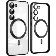 Husa pentru Samsung Galaxy S24 Plus, Model MagSafe, contur Negru Husa pentru Samsung Galaxy S24 Plus, Model MagSafe, contur Negru