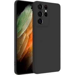 Husa Soft Touch, compatibila cu Samsung Galaxy S21 Ultra, Negru Tpu Husa Soft Touch, compatibila cu Samsung Galaxy S21 Ultra, Negru Tpu