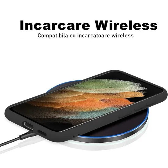 Husa Soft Touch, slim, ALC Mobile, anti soc, compatibila cu Samsung Galaxy S22 Ultra, Negru Tpu Husa Soft Touch, slim, ALC Mobile, anti soc, compatibila cu Samsung Galaxy S22 Ultra, Negru Tpu