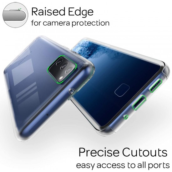 Husa 360 compatibila cu Samsung Galaxy S20 FE, V2 Transparent fata+spate