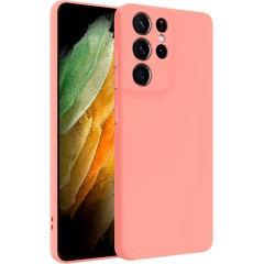 Husa Soft Touch, compatibila cu Samsung Galaxy S21 Ultra, Roz Tpu Husa Soft Touch, compatibila cu Samsung Galaxy S21 Ultra, Roz Tpu