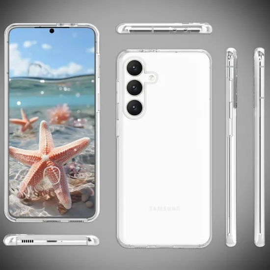 Husa 360 ALC Mobile, compatibila cu Samsung Galaxy S24 Plus, V2 Transparent fata+spate Husa 360 ALC Mobile, compatibila cu Samsung Galaxy S24 Plus, V2 Transparent fata+spate