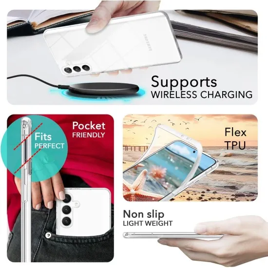 Husa 360 ALC Mobile, compatibila cu Samsung Galaxy S24 Plus, V2 Transparent fata+spate Husa 360 ALC Mobile, compatibila cu Samsung Galaxy S24 Plus, V2 Transparent fata+spate