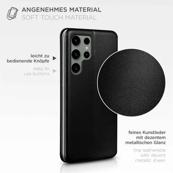 Husa Flip Cover Magnetic compatibila cu, Samsung Galaxy S25 Ultra, Negru Husa Flip Cover Magnetic compatibila cu, Samsung Galaxy S25 Ultra, Negru
