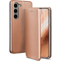 Husa Flip cover magnetic compatibila cu Samsung Galaxy S23 Fe, Auriu ALC