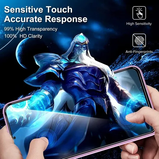 Folie sticla compatibila cu Samsung Galaxy S24 FE - Contur negru ALC