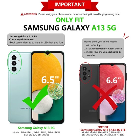 Husa 360 compatibila cu Samsung Galaxy A13 5G - V2 Transparent fata si spate