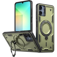 Husa military armour cu inel metalic, ALC MOBILE, compatibila cu Samsung Galaxy A07, Verde