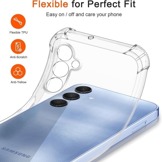 Husa Anti soc, transparenta compatibila cu Samsung Galaxy A25 5G Husa Anti soc, transparenta compatibila cu Samsung Galaxy A25 5G
