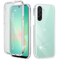 Husa 360 compatibila cu Samsung Galaxy A26 - V2 Transparent fata si spate Husa 360 compatibila cu Samsung Galaxy A26 - V2 Transparent fata si spate
