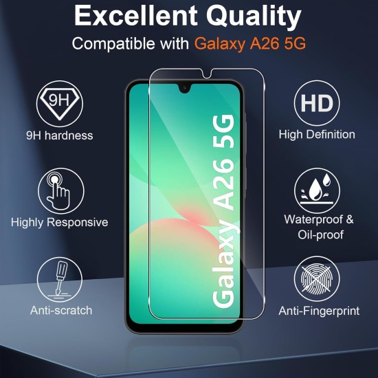 Folie sticla compatibila cu Samsung Galaxy A26 - Contur negru ALC