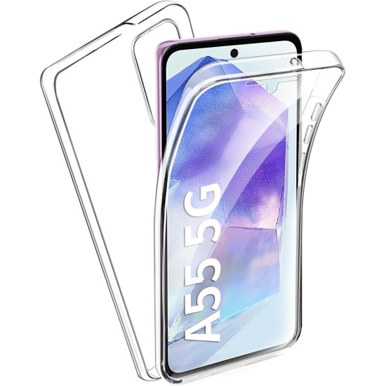 Husa fata plus spate 360 Alc Mobile compatibila cu Samsung Galaxy A55