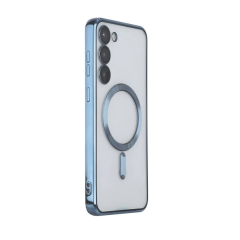 Husa compatibila cu Samsung Galaxy A55, Model MagSafe, contur Albastru Husa compatibila cu Samsung Galaxy A55, Model MagSafe, contur Albastru