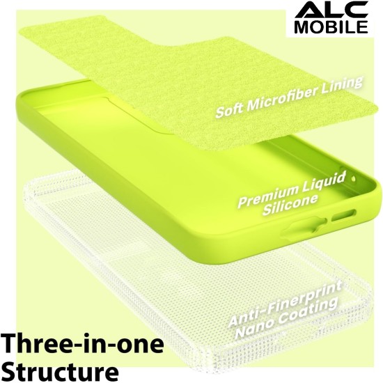 Husa Soft Touch, slim, ALC Mobile, anti soc, compatibila cu Samsung Galaxy A35, Verde Neon Tpu