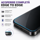 Folie Sticla pentru Samsung Galaxy A56, Full Glue, Aplicare Automata cu Aplicator Inclus, Anti-Zgarieturi, Negru
