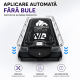 Folie Sticla pentru Samsung Galaxy A56, Full Glue, Aplicare Automata cu Aplicator Inclus, Anti-Zgarieturi, Negru